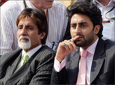 Abhishek Bachchan steps into dad Big B's shoes  